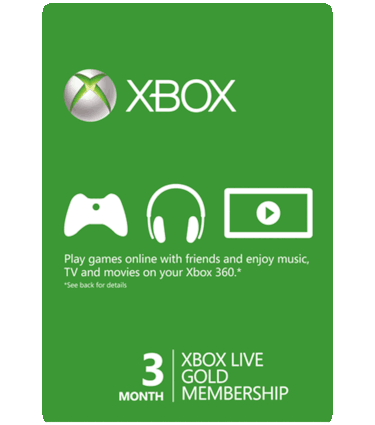 Free 3 Months Xbox Live Gold Membership Code